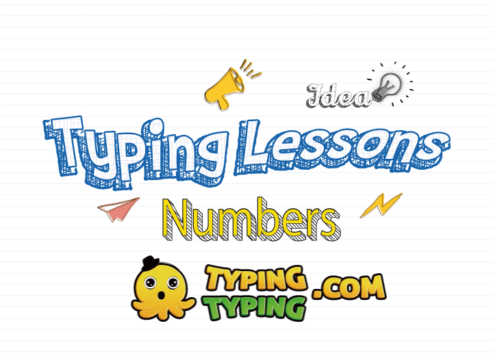 Typing Lessons Full Numbers Row Keys TypingTyping