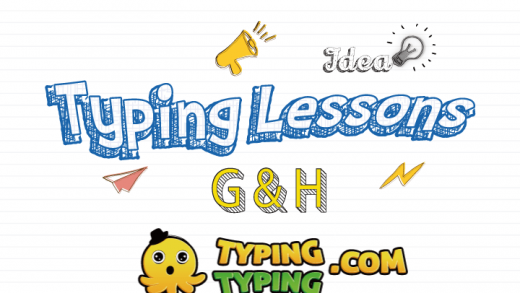 Typing Lessons: G, H and Space Keys
