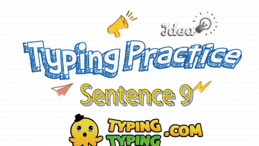 Typing Practice: Sentence 9