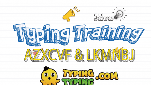 Typing Training: AZXCVF and LKMNBJ Keys